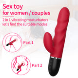 NEZEND Magic Wand Vibrator - Double Pleasure Wand Adult Toy - Powerful Sex Toy Wand Massager - Rechargeable and Waterproof for Women or Couple Fun Sex Toys - G Spot Toy Vibrator Wand with 10 Modes