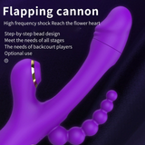 NEZEND Vibrator Thrusting Dildo for Women - G Spot Vibrator Clitoral Stimulator Adult Sex Toy, 3-in-1 G-spot vibrator, 7 vibration modes + 7 sucking modes + 7 slapping modes, a sucking and slapping hollow vibrator for Couples Sex Toy