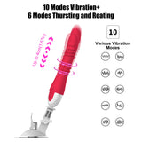 NEZEND Thrust Dildo Sex Machine Vibrator Sex Toy, Realistic Suction Cup Dildo with 10 Vibration Modes + 6 Thrust and Rotation Modes, Remote Control G-Spot Anal Dildo Adult Toy Vibrator for Men and Women
