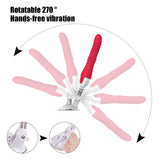 NEZEND Thrust Dildo Sex Machine Vibrator Sex Toy, Realistic Suction Cup Dildo with 10 Vibration Modes + 6 Thrust and Rotation Modes, Remote Control G-Spot Anal Dildo Adult Toy Vibrator for Men and Women